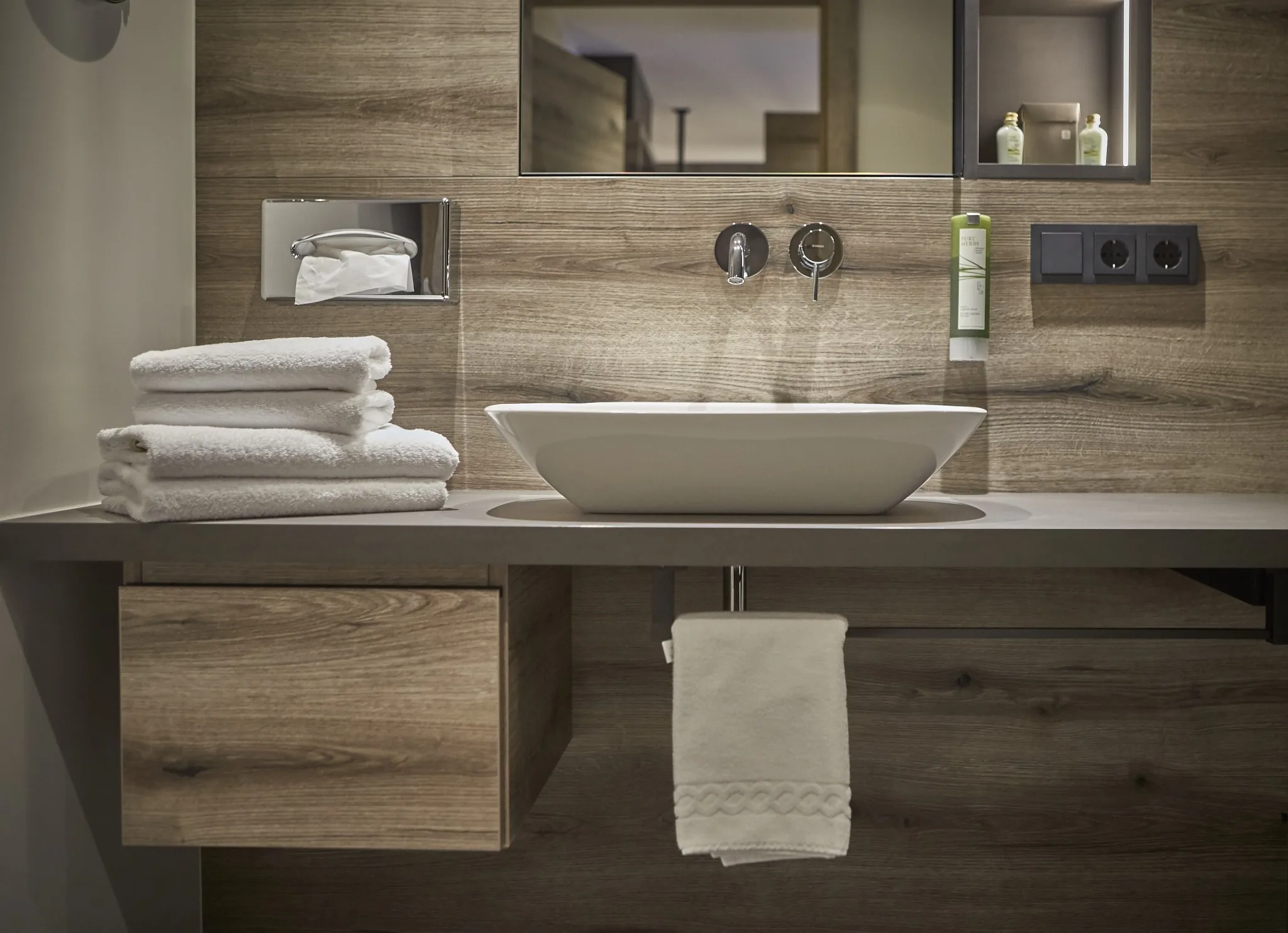 Doppelzimmer Hochalm Waschbecken Waschbecken im Doppelzimmer Hochalm