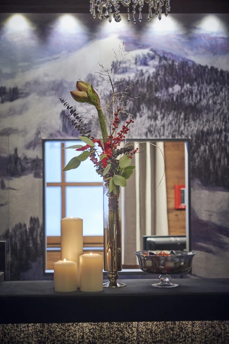 Blume zur Dekoration Blume als Dekoration in einer Glas-Vase